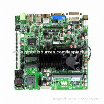 Industrial Mini-ITX Motherboard, D2550 CPU/DDR3/LAN/6COM/8USB/VGA/DVI/LVDS/Audio/MINI-SATA/PCI